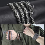 Dragon Head & Tail Pendant Steel Necklace for Men & Women