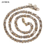 Dragon Head & Tail Pendant Steel Necklace for Men & Women