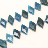 Apatite Rhombus Shape Beads, Faceted Slabs Bracelet Jewelry