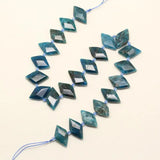 Apatite Rhombus Shape Beads, Faceted Slabs Bracelet Jewelry