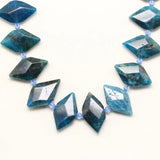 Apatite Rhombus Shape Beads, Faceted Slabs Bracelet Jewelry