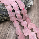 Madagascar Rose Quartz Crystal Beads for DIY Jewelry Making