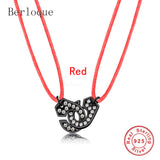 Zircon Handcuff Necklace 925 Silver Adjustable Rope Pendant