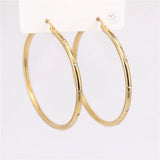 Exaggerated Crystal Earrings 54mm Stainless Steel Women's Jewelry