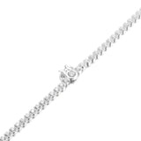 Diamond Bracelet Pan 925 Silver Shining Pav? Tennis Bracelet