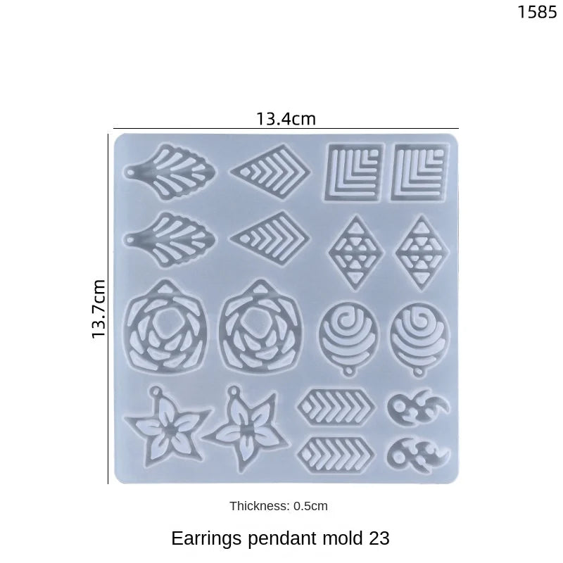 Leaf Shaped Silicone Mold for Epoxy Resin Jewelry