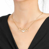 Love Zirconia Necklace Name Necklaces Women's Wedding Jewelry