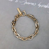 Rhinestone Stainless Steel Bracelet Zircon Adjustable Bracelet