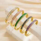 Rhinestone Stainless Steel Bracelet Zircon Jewelry Gift