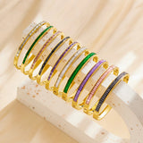 Rhinestone Stainless Steel Bracelet Zircon Jewelry Gift