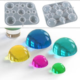 Semicircular Silicone Sphere Mold for Resin Crafts and Ornaments