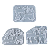 Christmas Elk Silicone Mold for Epoxy Resin Ornaments