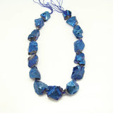 Rough Quartz Titanium Nugget Beads Pendants Natural Crystals