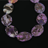 Violet Ocean Stone Faceted Slab Loose Beads for Necklace