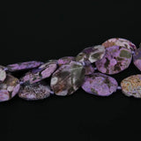 Violet Ocean Stone Faceted Slab Loose Beads for Necklace