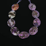 Violet Ocean Stone Faceted Slab Loose Beads for Necklace