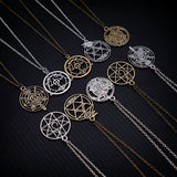 Fullmetal Alchemist Necklace Stainless Steel Chain Magic Circle Metal Necklaces