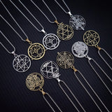 Fullmetal Alchemist Necklace Stainless Steel Chain Magic Circle Metal Necklaces