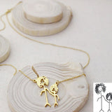 Mermaid Pendant Necklace Kid's Child Artwork Safety Logo Jewelry