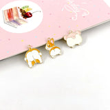 Cartoon Cat Monkey Corgi Panda DIY Earring Key Chain Jewelry