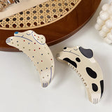 Dog Rhinestone Hair Clip Spot Dog Claw Clip Hair Accessories