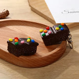 Simulation Food Chocolate Cake Ice Cream Key Chain Couple Keychain