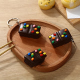 Simulation Food Chocolate Cake Ice Cream Key Chain Couple Keychain