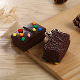 Simulation Food Chocolate Cake Ice Cream Key Chain Couple Keychain