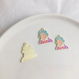 Cartoon Scientist Pendant DIY Earrings Jewelry Material