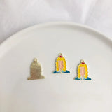 Cartoon Scientist Pendant DIY Earrings Jewelry Material