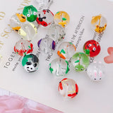 Hand-Painted Glass Beads DIY Earrings Accessories