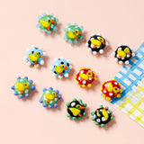 DIY Duck Glass Beads Earrings Pendant Jewelry Accessories