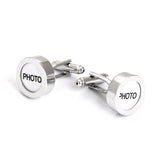 Round Photo Cufflink for Men's Shirts Wedding DIY