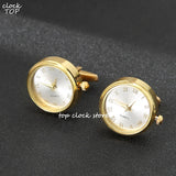 Watch Cufflinks Manchetknopen Business Shirt Suit Cuff Links