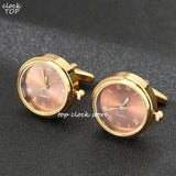 Watch Cufflinks Manchetknopen Business Shirt Suit Cuff Links