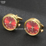 Watch Cufflinks Manchetknopen Business Shirt Suit Cuff Links