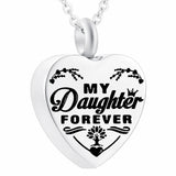 My Daughter Forever Cremation Urn Necklace Keepsake Jewelry