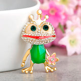 Frog Shape Enamel Brooch for Women, Kids - Lapel Pin for Sweater, Coat