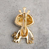 Frog Shape Enamel Brooch for Women, Kids - Lapel Pin for Sweater, Coat