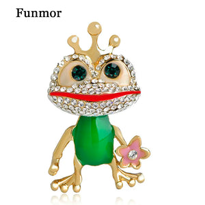 Frog Shape Enamel Brooch for Women, Kids - Lapel Pin for Sweater, Coat