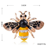 Nimble Bee Shape Enamel Brooches Animal Jewelry Women Men