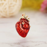 Red Heart Brooches for Hospital Clinic Uniform