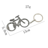 Funny Bicycle Bike Pendant Key Chains Zinc Alloy Charm Multifunction Bottle Open
