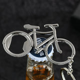 Funny Bicycle Bike Pendant Key Chains Zinc Alloy Charm Multifunction Bottle Open