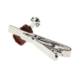 Brown Violin Tie Clip Personalized Casual Men's Dress Accessories