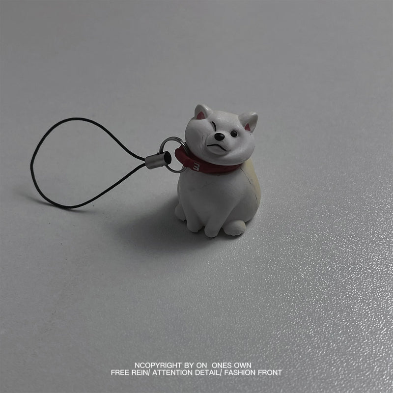 Chai Dog Keychain Pendant Funny Landscape Doll Accessory Gift