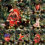 Funny Christmas Ornaments Acrylic Hanging Pendants