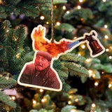Funny Christmas Ornaments Acrylic Hanging Pendants