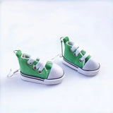 Colorful Mini Canvas Shoes Drop Earrings for Women