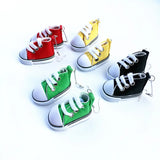 Colorful Mini Canvas Shoes Drop Earrings for Women